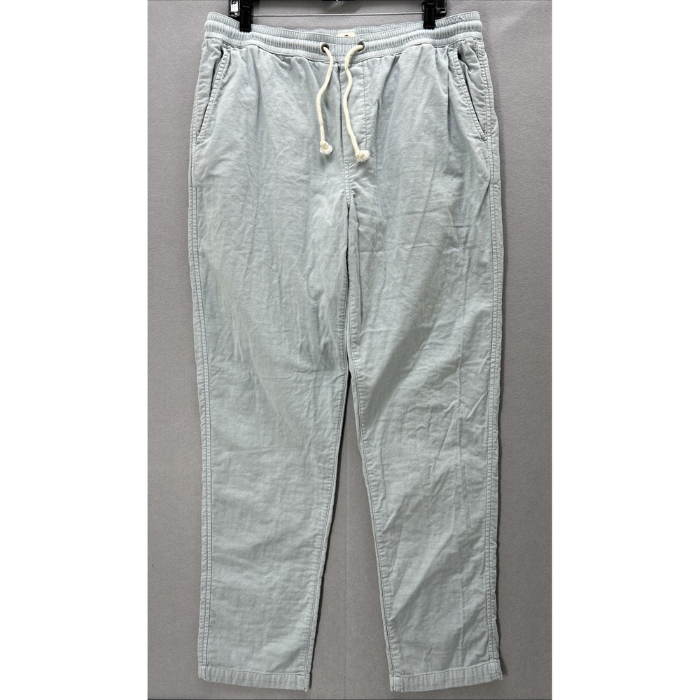 Marine Layer Saturday Slim Chino Pants Light Blue Elastic Waist Men XL 16060
